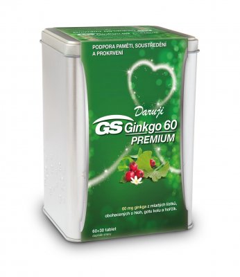 GS Ginkgo 60 Premium dárkové balení 60+30 tablet GS Ginkgo 60 Premium dárkové balení 60+30 tablet