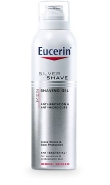 Eucerin MEN SILVER SHAVE gel na holení 150 ml