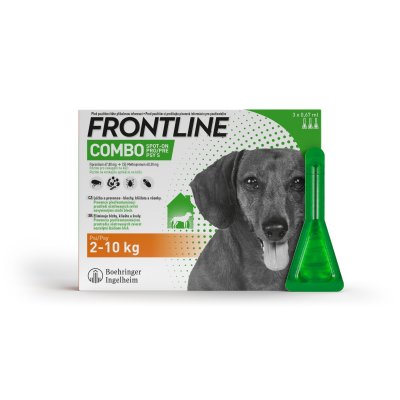 Frontline Combo Spot-On Dog S 2-10 kg 3 x 0,67 ml