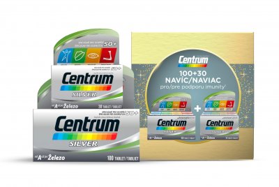 Centrum multivitamín Silver 100+30 tablet vánoční balení