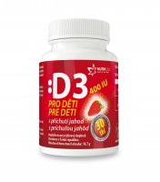 Nutricius Vitamín D3 400 IU pro děti s příchutí jahod 30 tablet