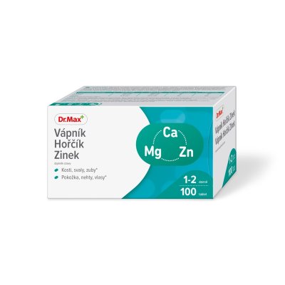 Dr.Max Vápník Hořčík Zinek 100 tablet
