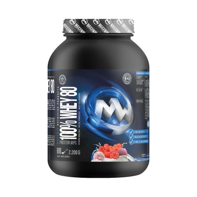 MAXXWIN 100% WHEY 80 divoká malina 2200 g