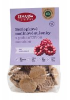 Biopekárna Zemanka Bezlepkové pohankovo malinové Bio sušenky 100 g