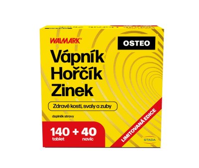 Walmark Vápník, Hořčík, Zinek Osteo 120+60 tablet