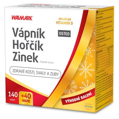 Walmark Vápník Hořčík Zinek OSTEO 140+40 tablet