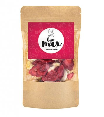 NATU Lyo mix jahoda & banán 45 g