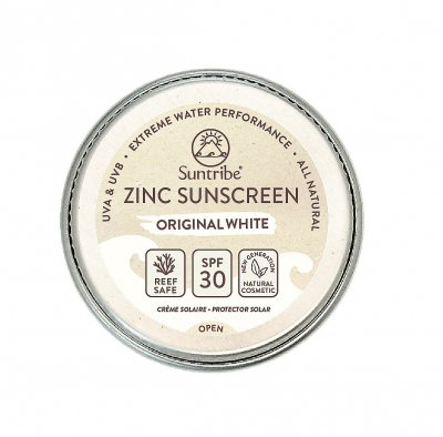 Suntribe Přírodní opalovací krém se zinkem Obličej & Sport bílý SPF30 10 g