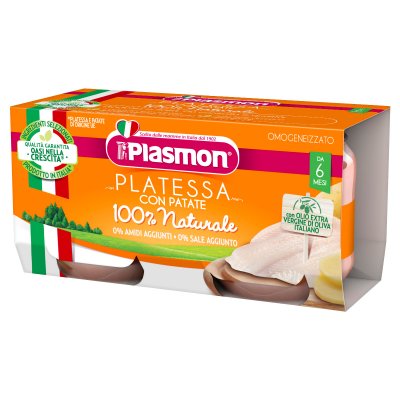 Plasmon Platýz s brambory příkrm od ukončeného 6. měsíce 2x80 g