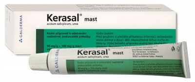 Kerasal 50 mg/g + 100 mg/g mast 50 g