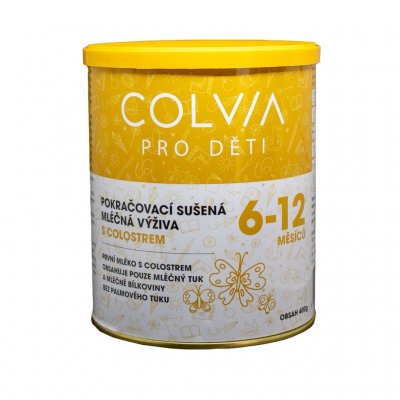 Colvia Pokračovací sušená mléčná výživa s colostrem 6 12 měsíců 400 g