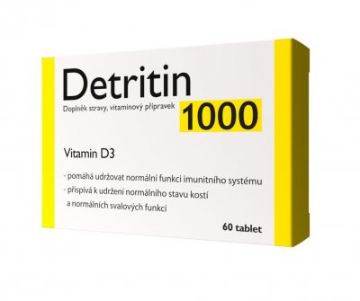 Detritin 1000 IU Vitamin D3 60 tablet