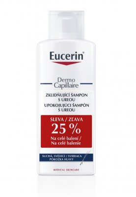 Eucerin Dermocapillaire 5% UREA Šampon pro suchou pokožku hlavy duopack 2x250 ml
