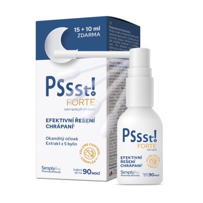 PSSST! FORTE Ústní sprej proti chrápání 25 ml