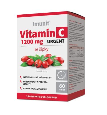 Vitamin C 1200 mg URGENT se šípky Imunit 60 tbl.