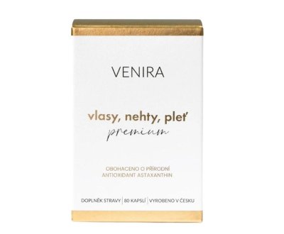 Venira Premium Vlasy, nehty, pleť, 40denní kúra 80 kapslí