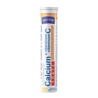 Biotter Calcium s vitamínem C FORTE 20 ks pomeranč šumivých tablet