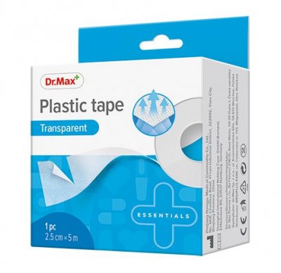 Dr.Max Plastic tape Transparent 2,5cm x 5m 1 ks