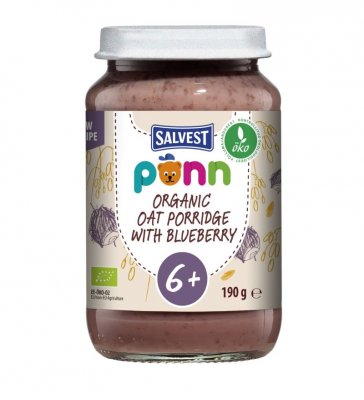 SALVEST Põnn BIO Borůvky s ovesnými vločkami 190 g