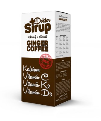 Doktor Sirup kalciový Ginger Coffee 200 ml