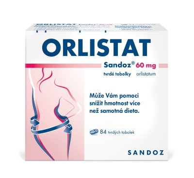 ORLISTAT SANDOZ 60 MG - 60MG CPS DUR 84 I
