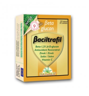 Beta glucan Baciltrafil 30 kapslí