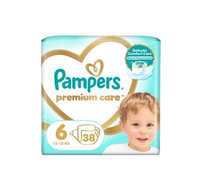 Pampers Premium Care vel. 6 dětské pleny 38 ks