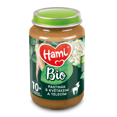 Hami BIO Pastinák s květákem a telecím 10m+ 190 g