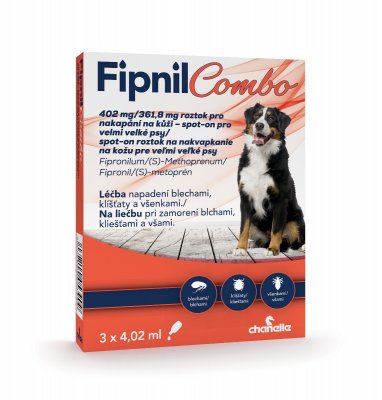 Fipnil Combo 402/361.8mg spot-on Dog XL 3x4,02 ml