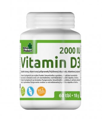 Naturprodukt Vitamin D3 2000 IU 60 tablet Naturprodukt Vitamin D3 2000 IU 60 tablet
