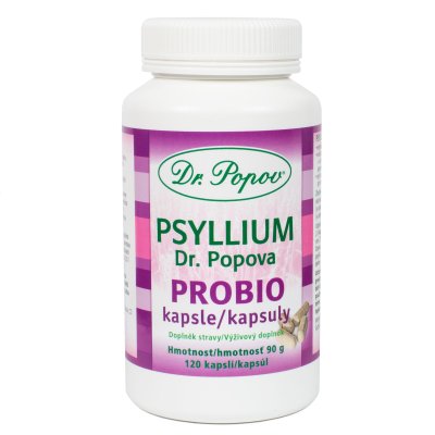 Dr. Popov Psyllium Probio 120 kapslí