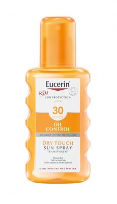 Eucerin SUN Dry Touch Oil Control SPF30 transparentní sprej 200 ml