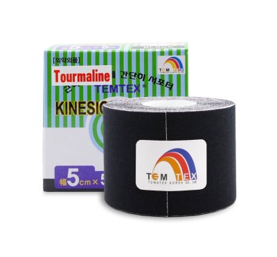 Tejp. TEMTEX kinesio tape Tourmaline černá 5cmx5m