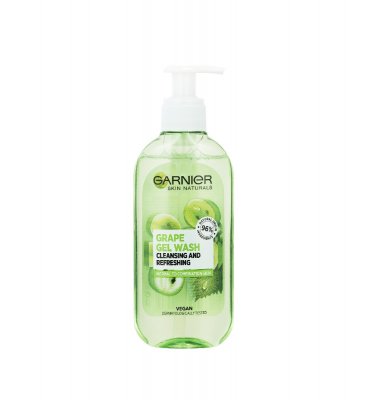 Garnier Skin Naturals Čisticí pleťový gel s hroznovým vínem 200 ml