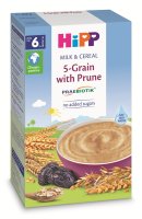 HIPP Mléčná kaše PRAEBIOTIK vícezrnná se švestkami 250 g
