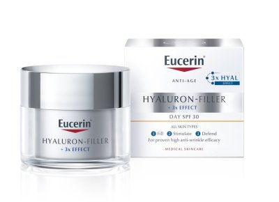 Eucerin Hyaluron-Filler + 3x Effect SPF30 denní krém proti vráskám 50 ml Eucerin Hyaluron-Filler + 3x Effect SPF30 denní krém proti vráskám 50 ml