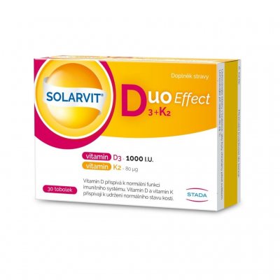 SOLARVIT Duo Effect D3 + K2 30 tobolek
