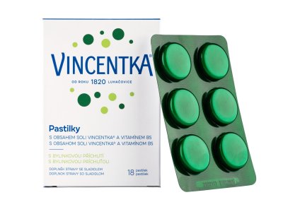 Vincentka pastilky bylinné 18 ks