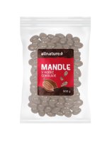 Allnature Mandle v hořké čokoládě 500g