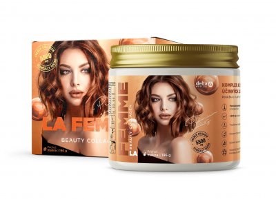 DELTA La Femme Beauty Collagen příchuť malina 196g