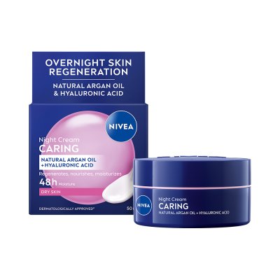 Nivea Výživný noční krém pro suchou až citlivou pleť 50 ml