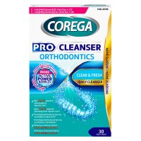 Corega Pro Cleanser Orthodontics čisticí tablety 30 ks