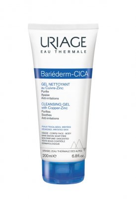 Uriage Bariéderm čistící gel s obsahem mědi a zinku 200 ml