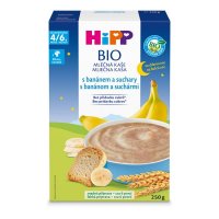 HiPP MLÉČNÁ KAŠE na noc BIO banán a suchary 250g