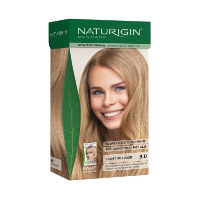 NATURIGIN Organic Based 100% Permanent Hair Colours Very Light Natural Blonde 9.0 barva na vlasy 115 ml