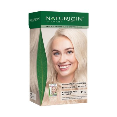 NATURIGIN Organic Based 100% Permanent Hair Colours Extreme Ash Blond.11.2 barva na vlasy 115 ml