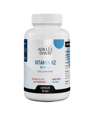 Adelle Davis Vitamín K2 (MK-7) 100 mcg 60 kapslí