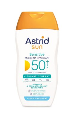 Astrid SUN Sensitive opalovací mléko SPF50+ 150ml