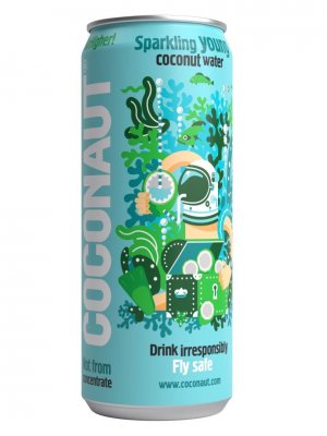 Coconaut Kokosová voda perlivá 320 ml Coconaut Kokosová voda perlivá 320 ml