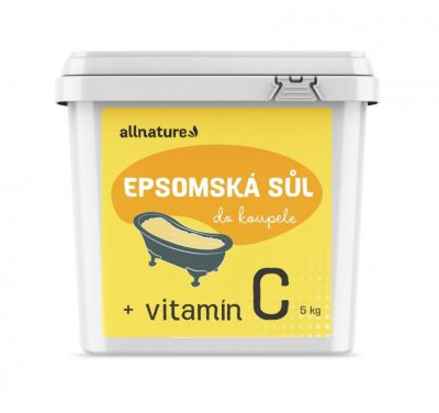 Allnature Epsomská sůl s vitamínem C 5 kg
